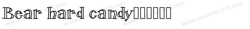 Bear hard candy字体转换